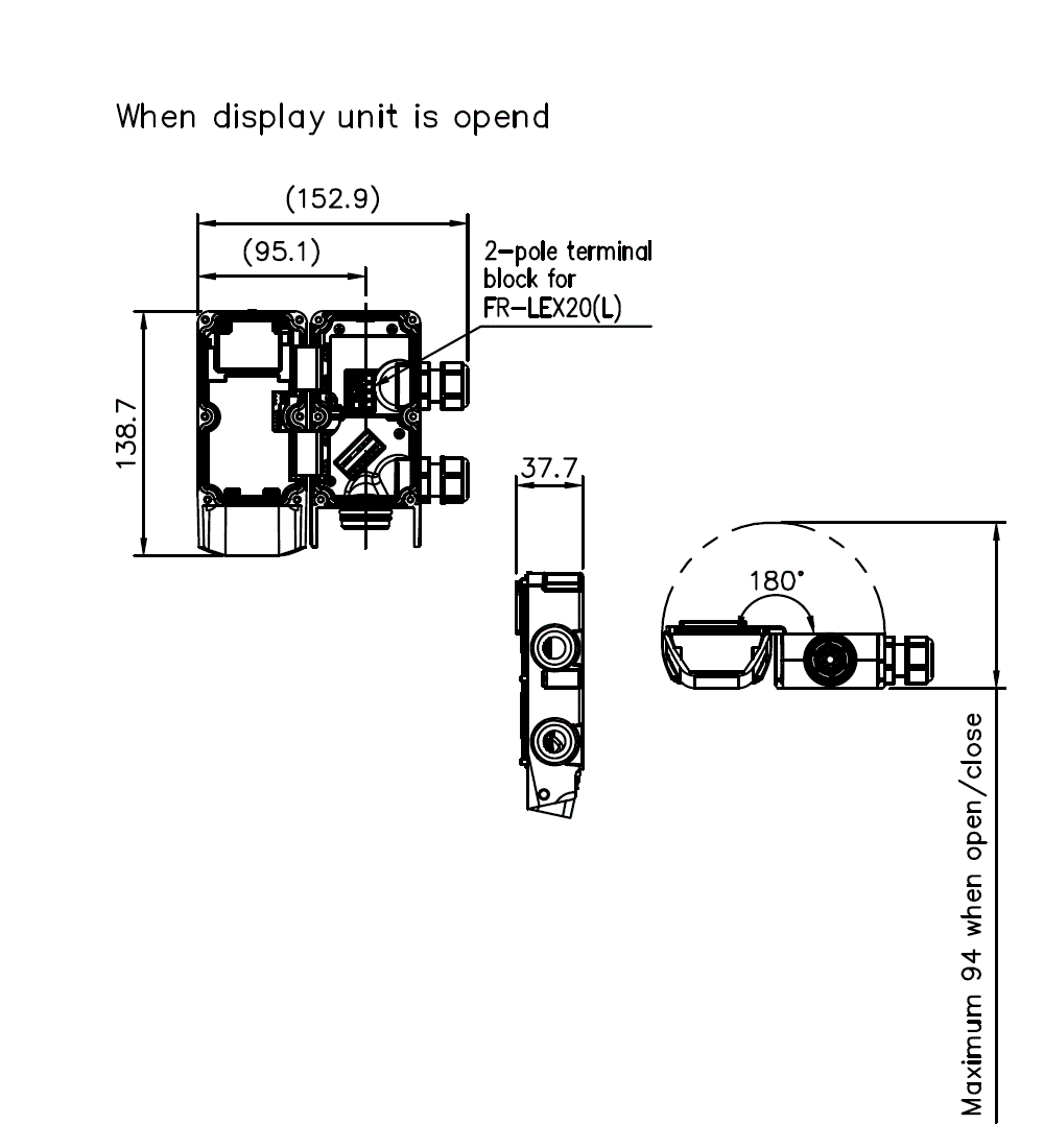 FR-LW20(L)/LEX20(L) Dimension