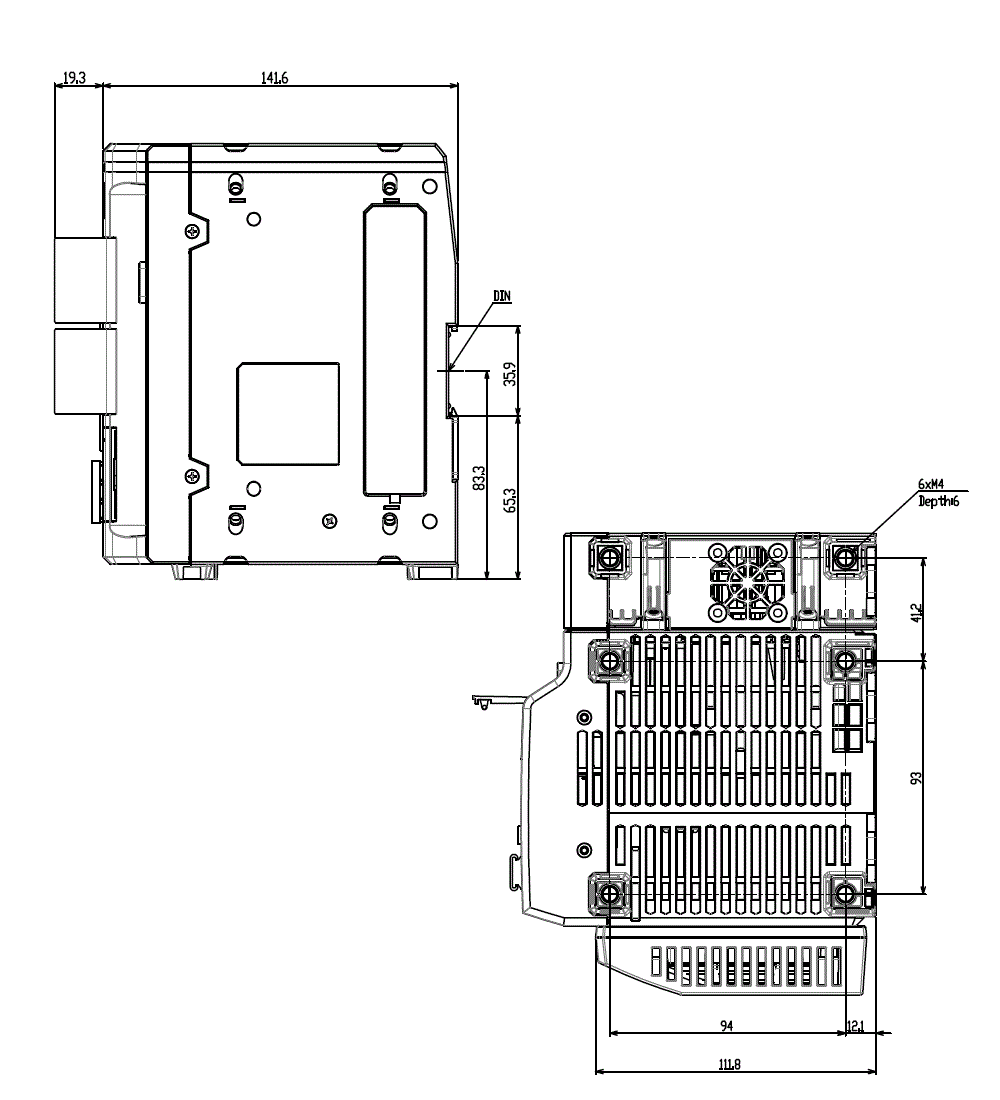 LJ-S8000 Dimension