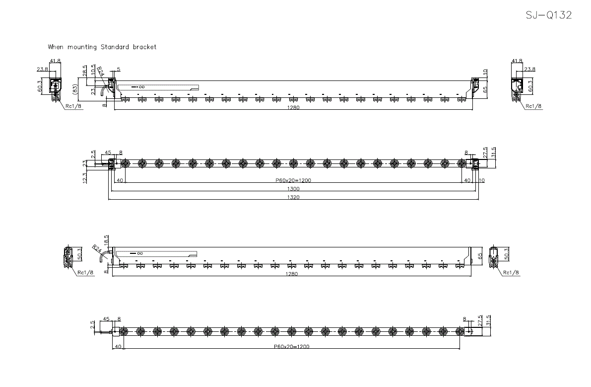 SJ-Q132 Dimension