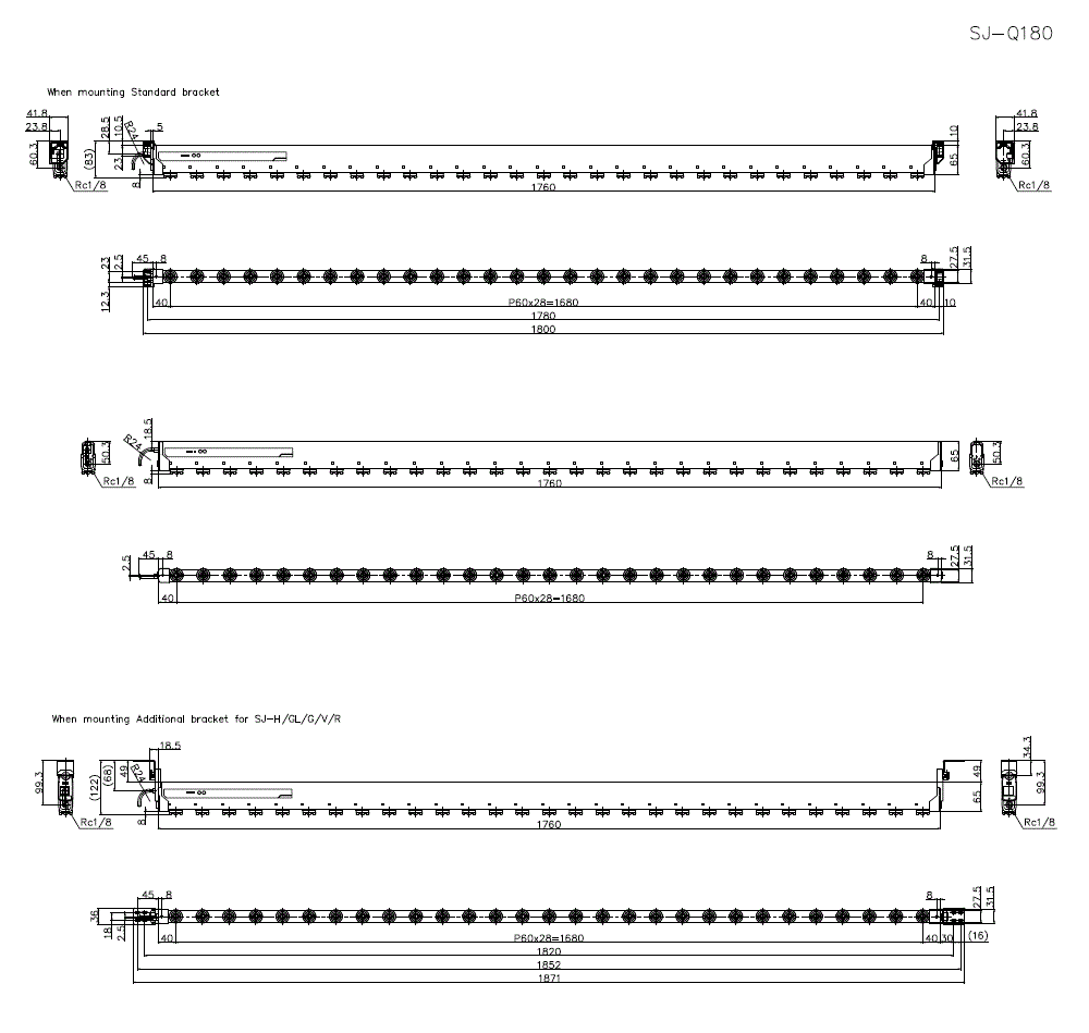 SJ-Q180 Dimension