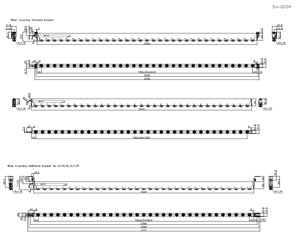 SJ-Q204 Dimension