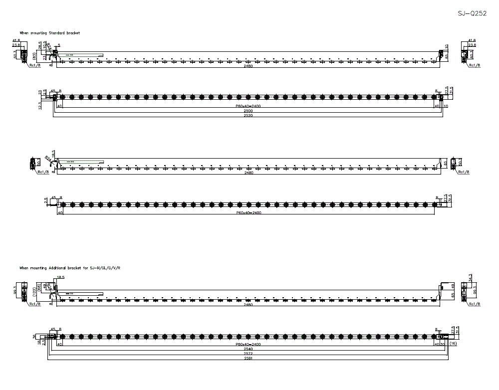 SJ-Q252 Dimension