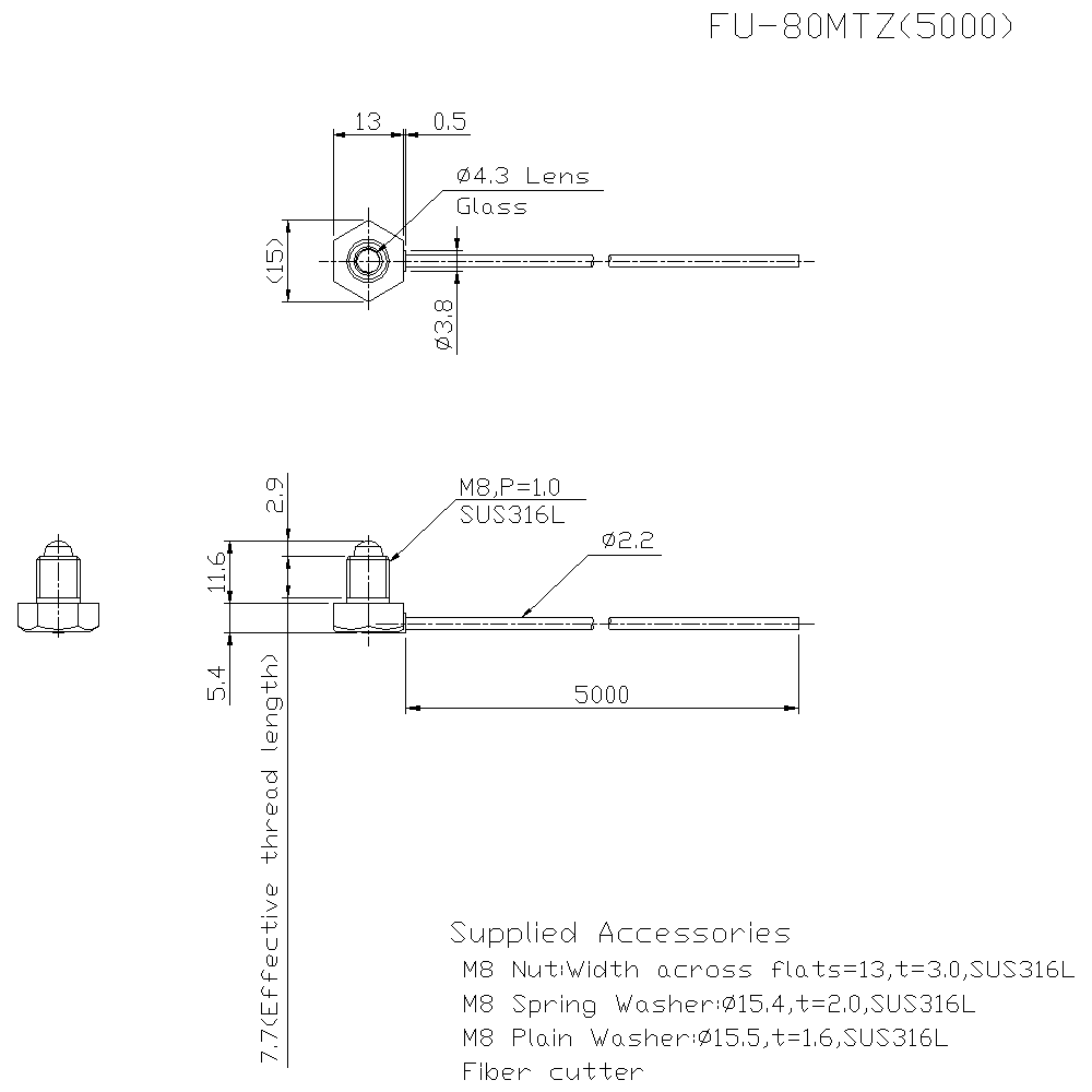 FU-80MTZ(5000) Dimension