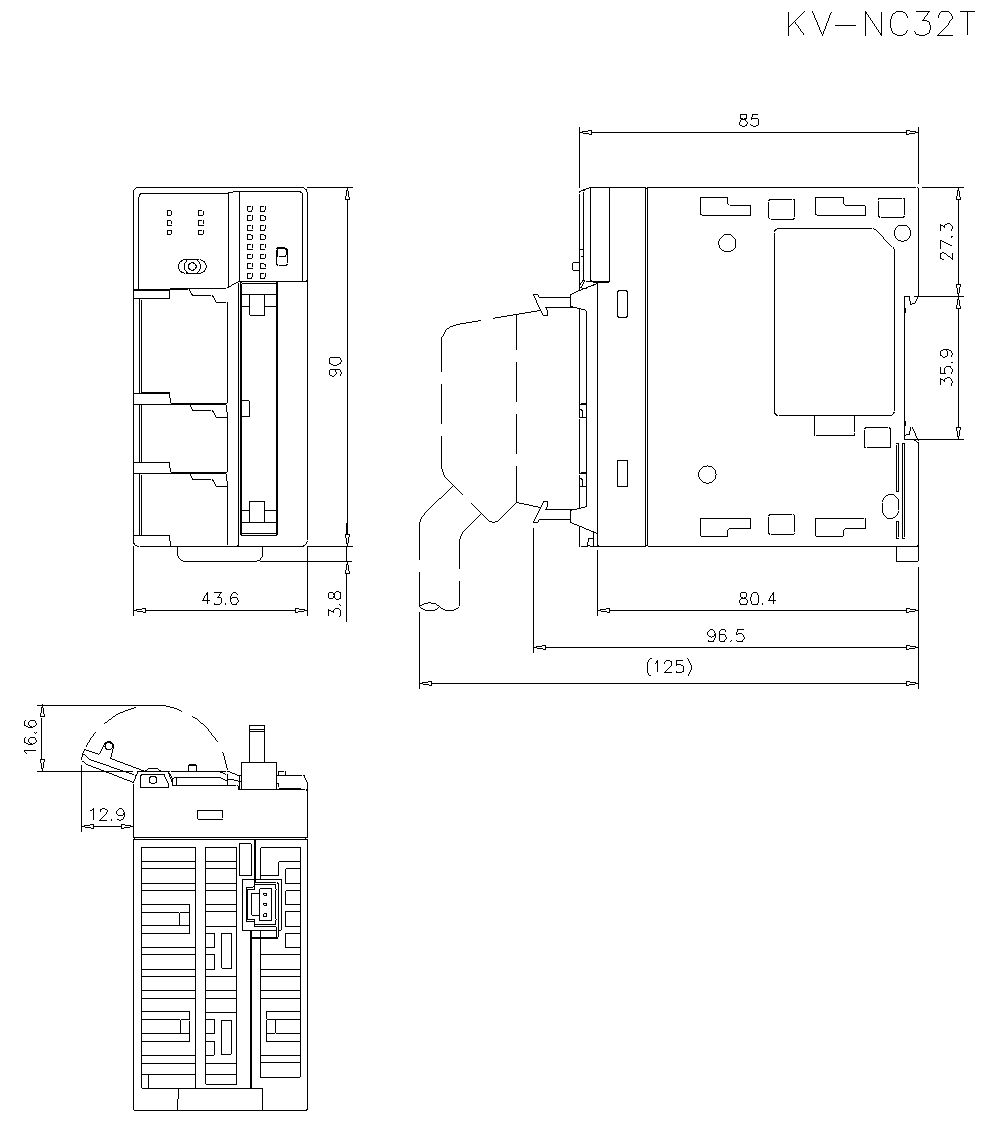 KV-NC32T Dimension