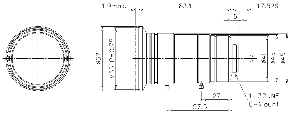 CA-LHE12 Dimension