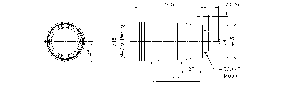 CA-LHE16 Dimension