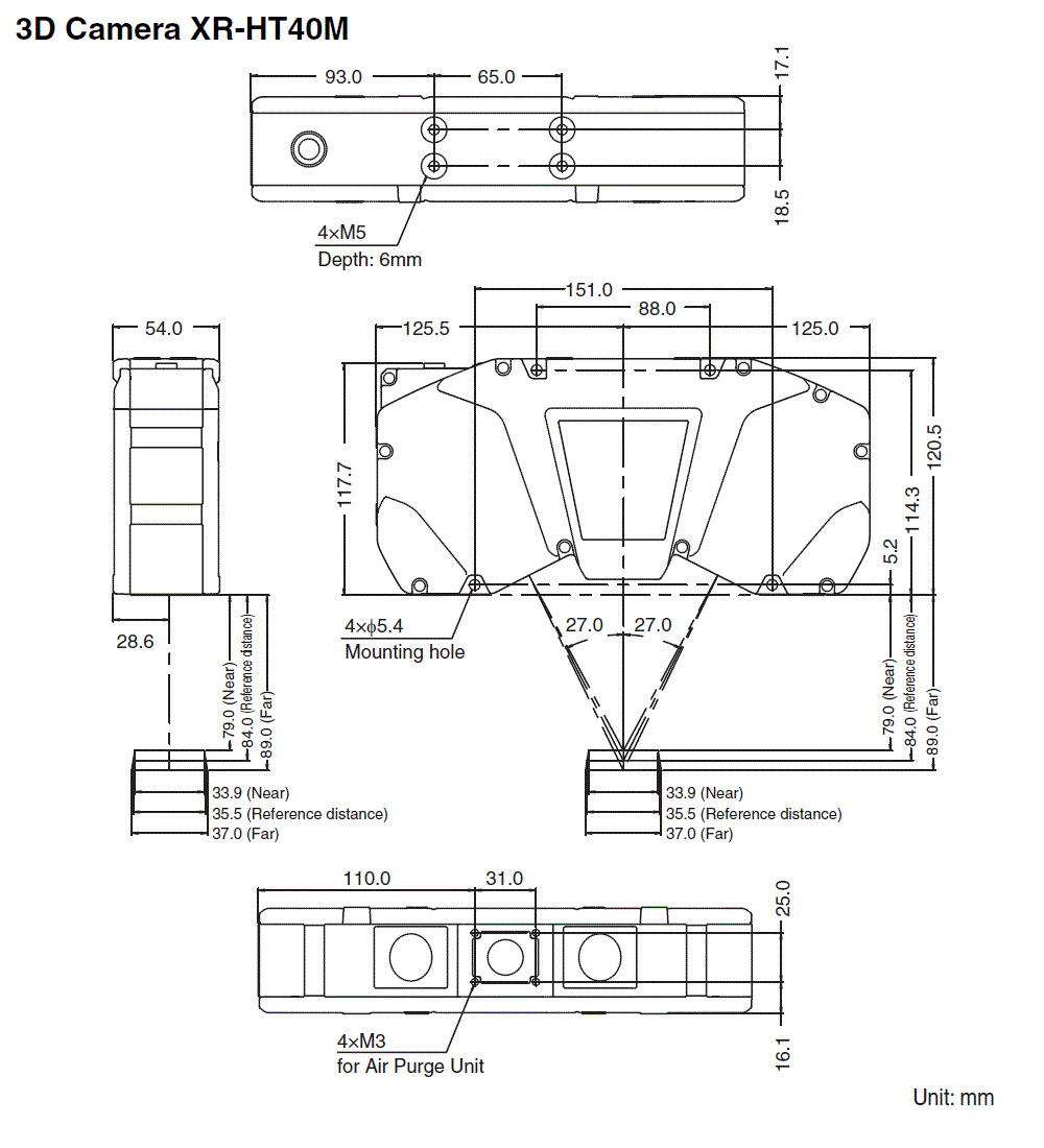 XR-HT40M Dimension