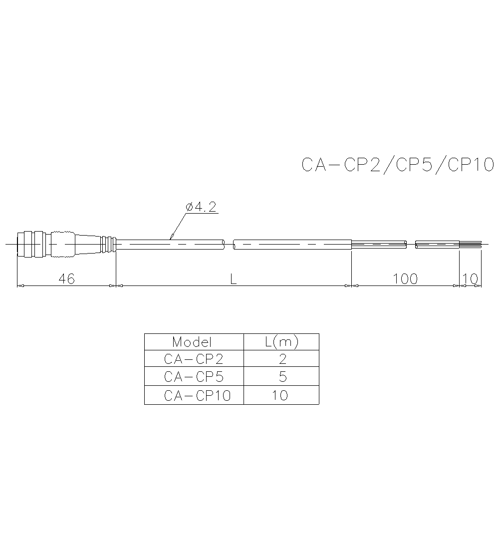 CA-CP2/CP5/CP10 Dimension