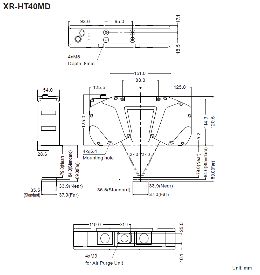 XR/HT40MD_01  Dimension