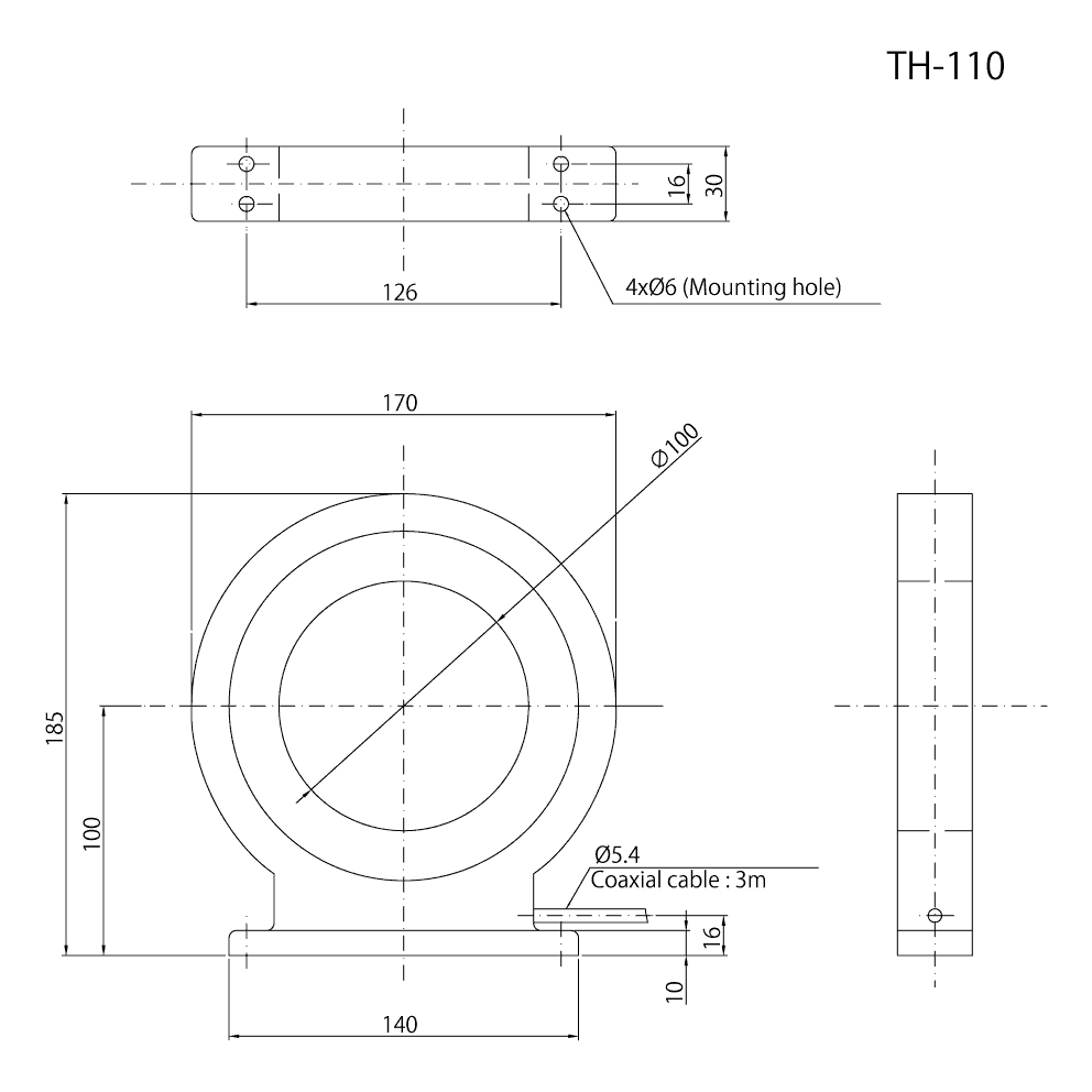 TH-110 Dimension