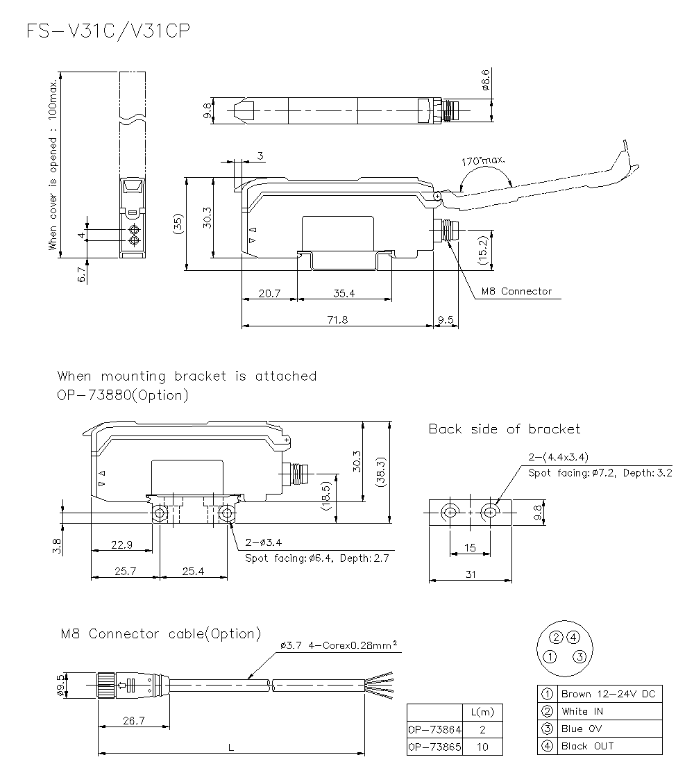 FS-V31C/V31CP Dimension