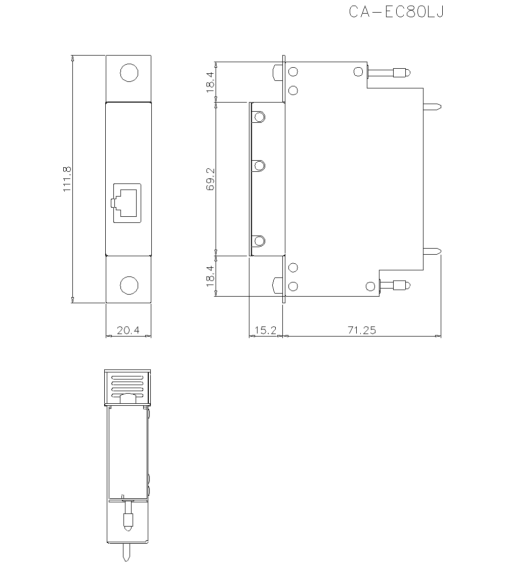 CA-EC80LJ Dimension