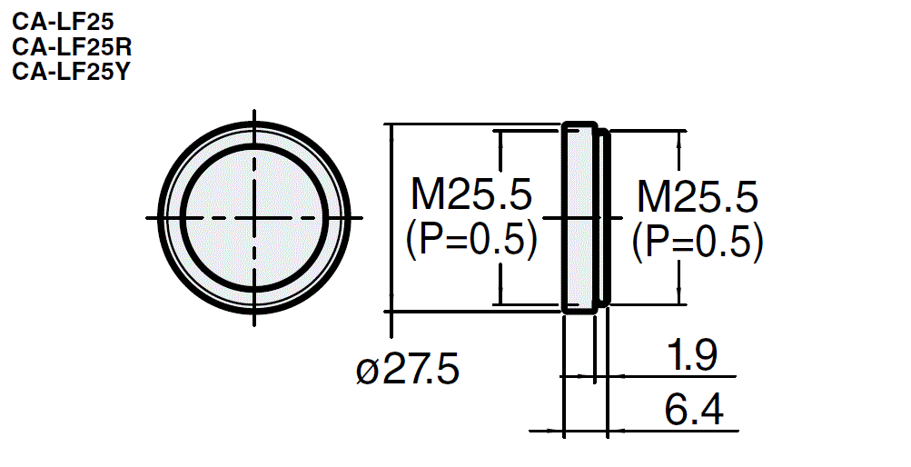 CA-LF25 Dimension