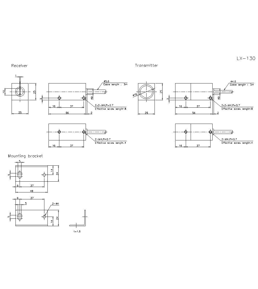 LX-130 Dimension