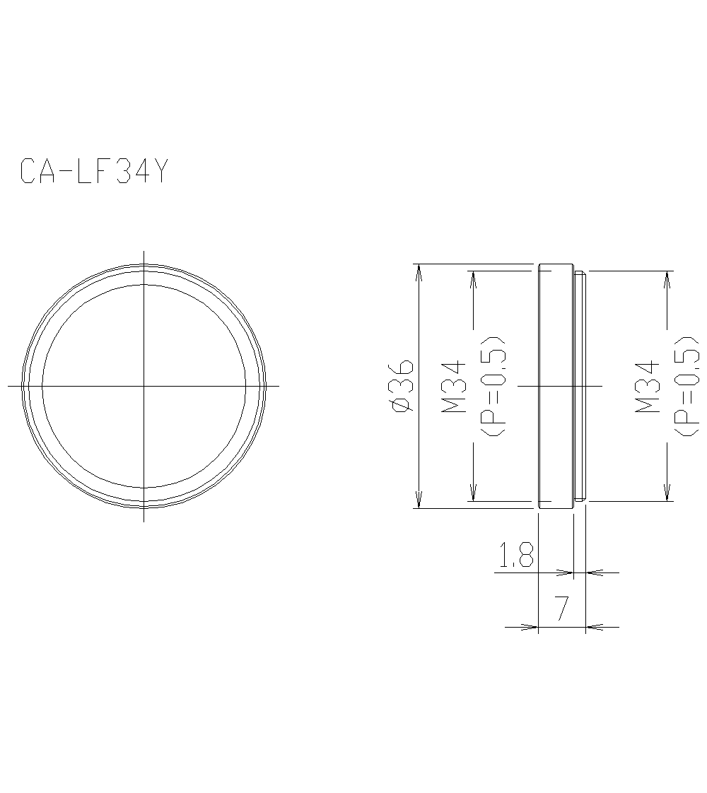 CA-LF34Y Dimension