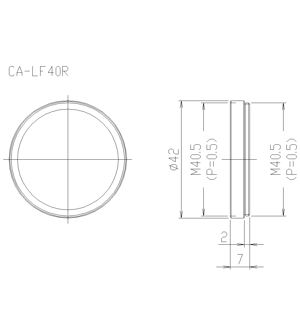 CA-LF40R Dimension