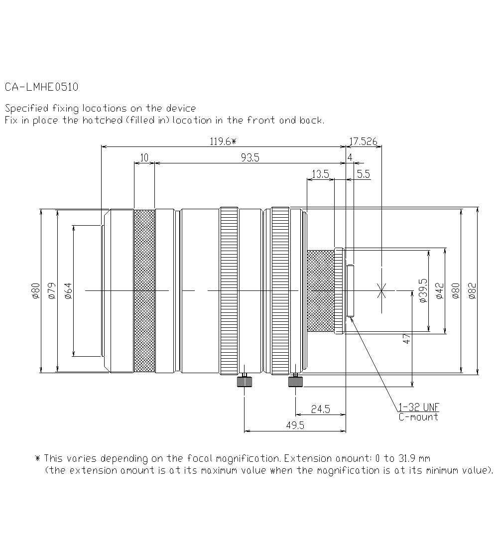 CA-LMHE0510 Dimension