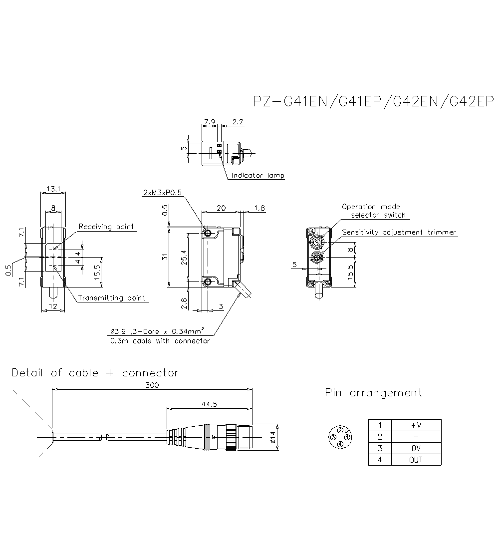 PZ-G42EN Dimension