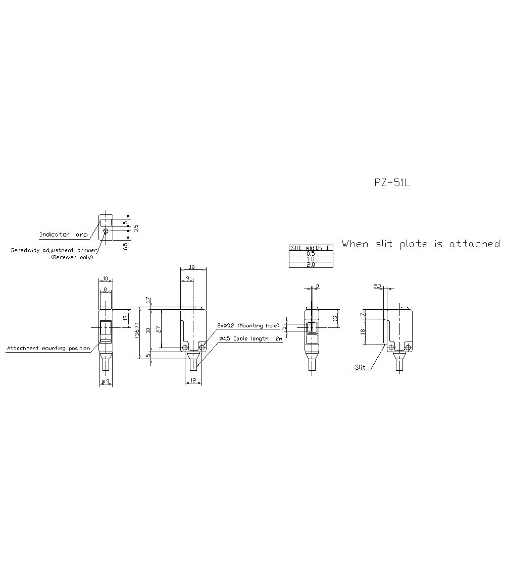 PZ-51L Dimension