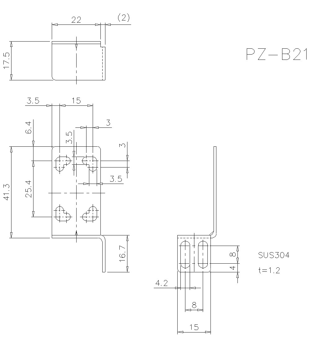 PZ-B21 Dimension