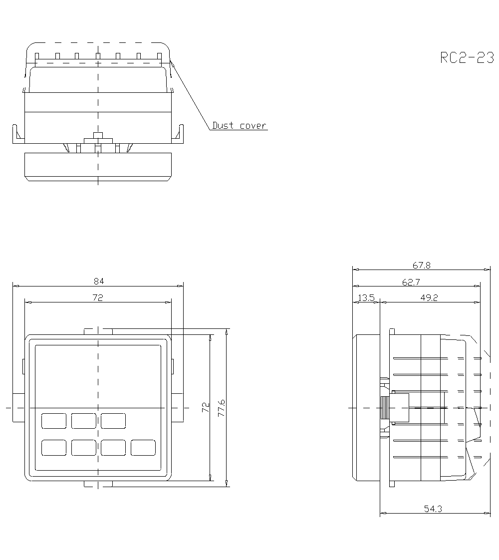 RC2-23 Dimension