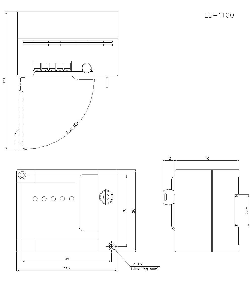 LB-1101W Dimension