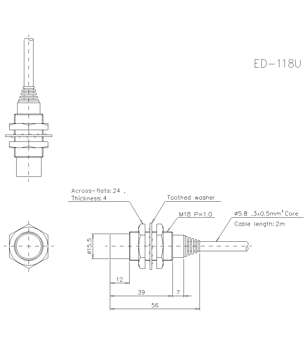 ED-118U Dimension