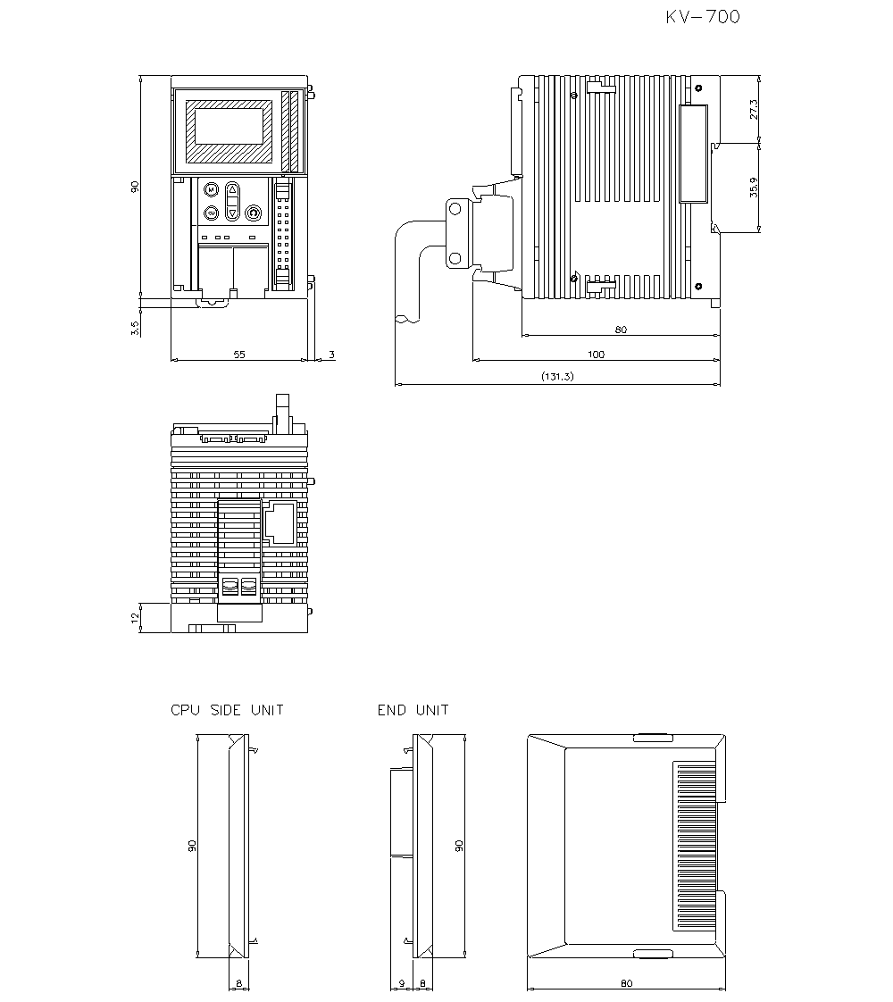 KV-700 Dimension