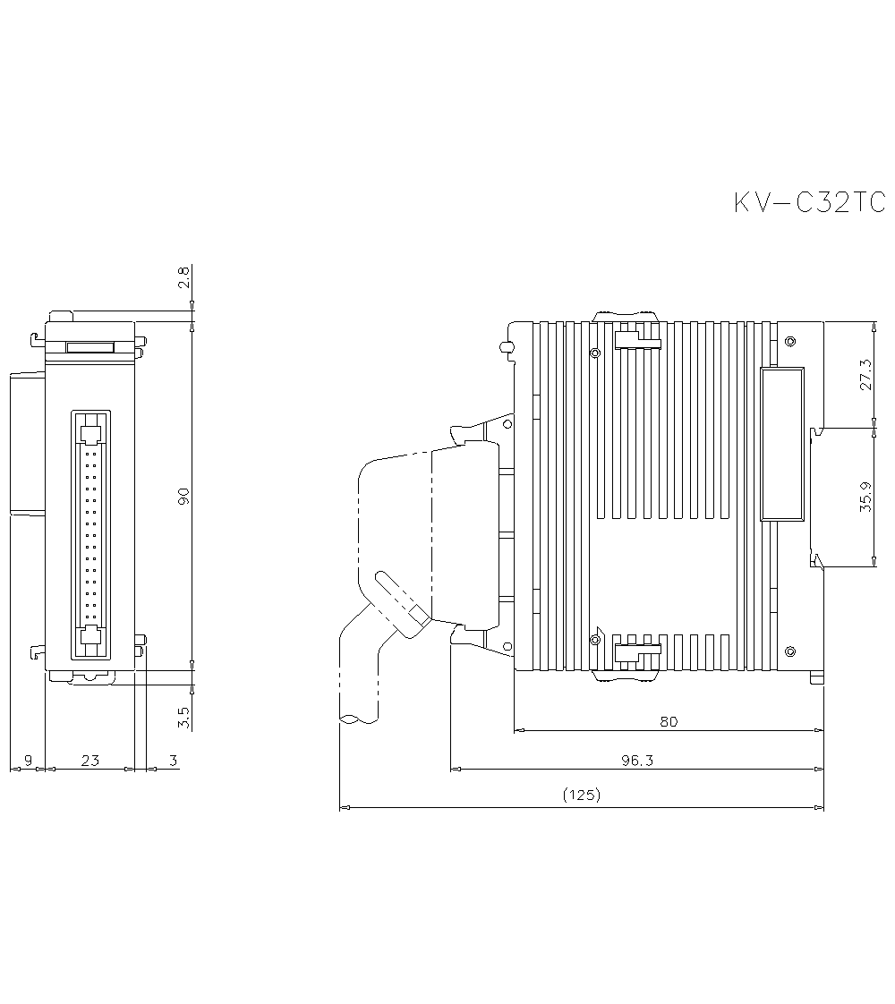 KV-C32TC Dimension