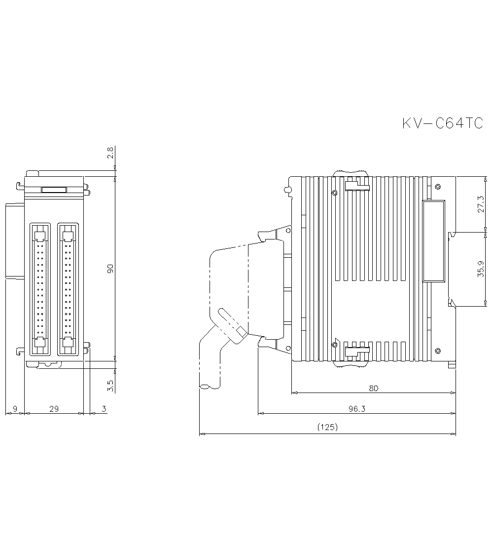 KV-C64TC Dimension