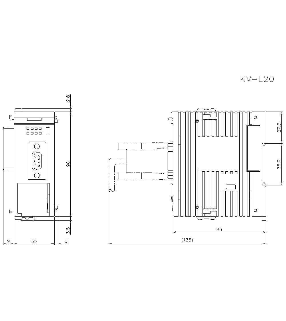 KV-L20 Dimension