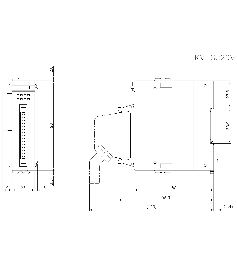 KV-SC20V Dimension