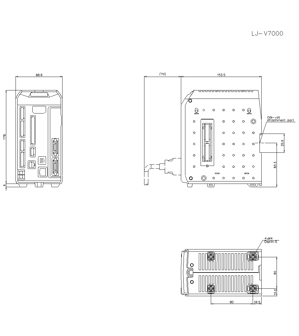 LJ-V7000 Dimension