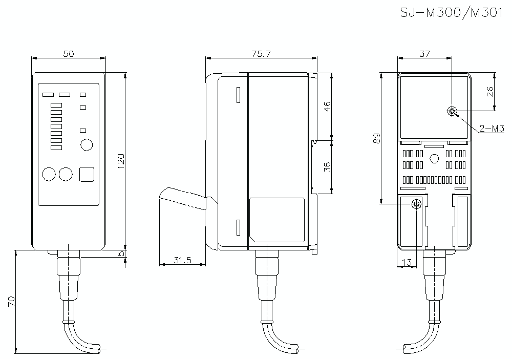 SJ-M300/M301 Dimension