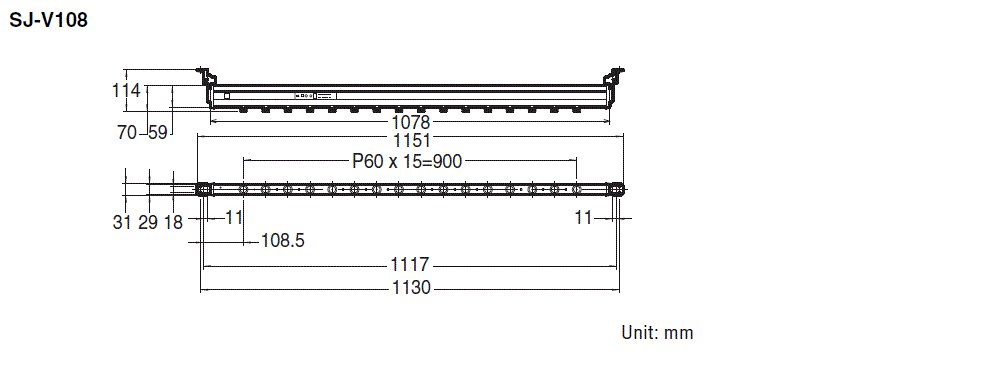 SJ-V108 Dimension