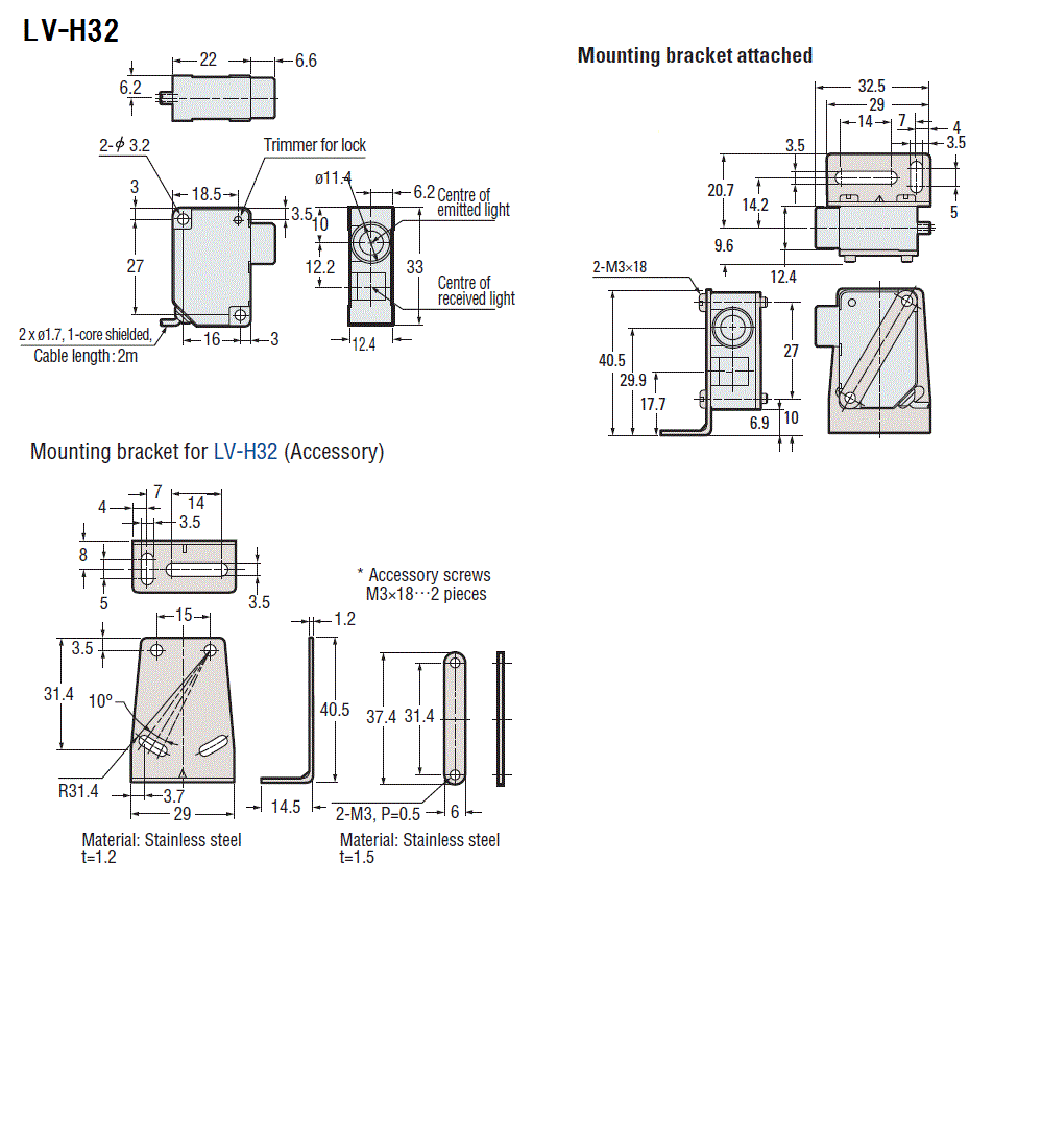 LV-H32 Dimension