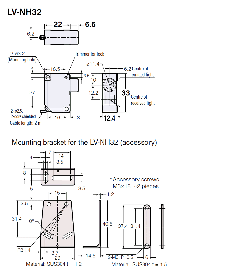 LV-NH32_01 Dimension