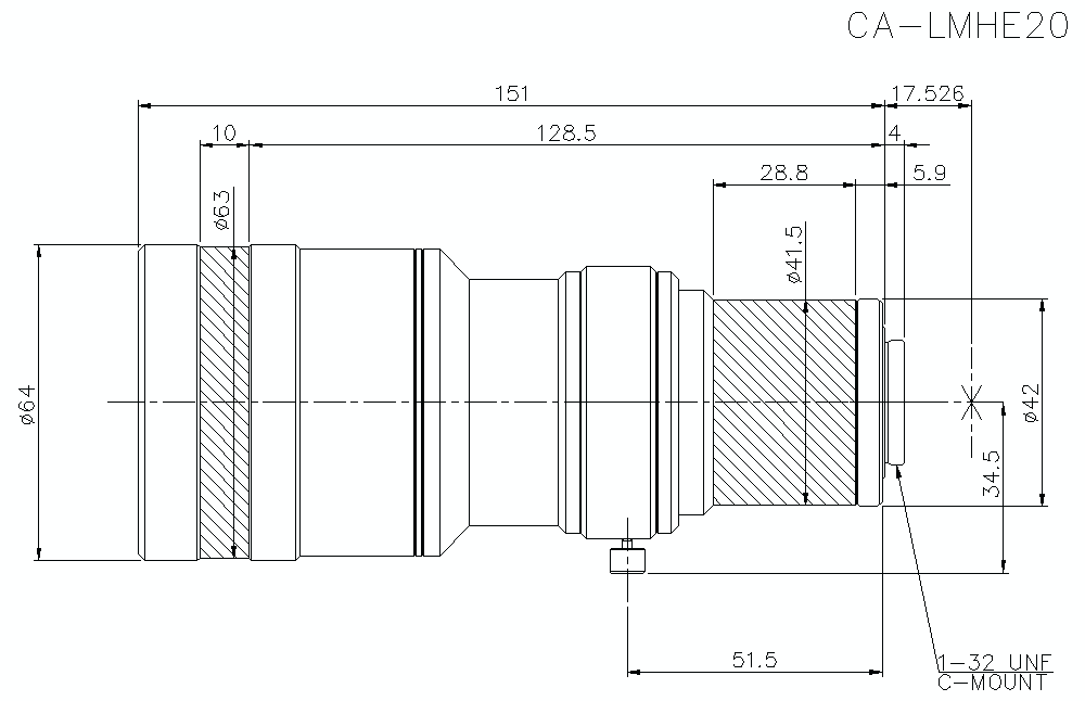 CA-LMHE20 Dimension