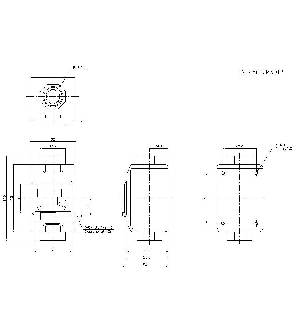 FD-M50TP Dimension