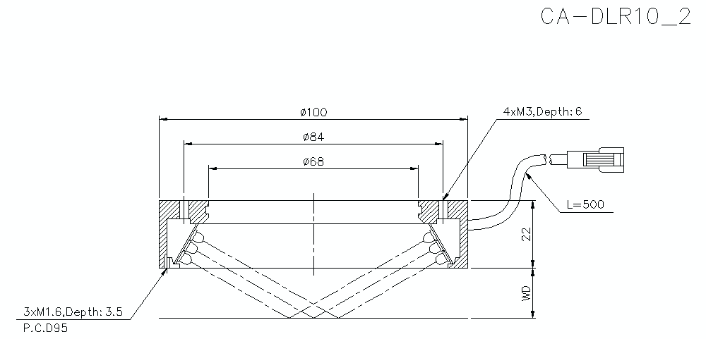 CA-DLR10 Dimension