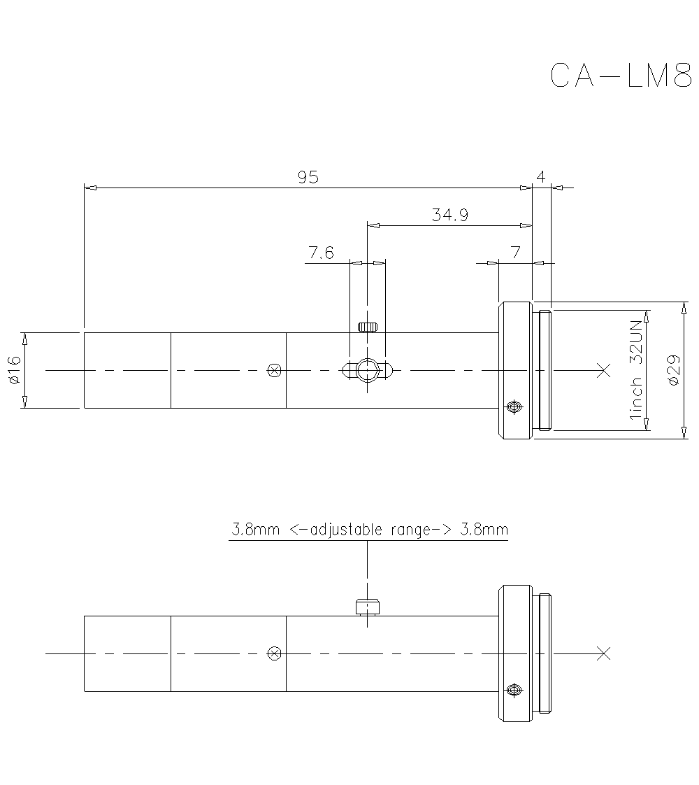 CA-LM8 Dimension