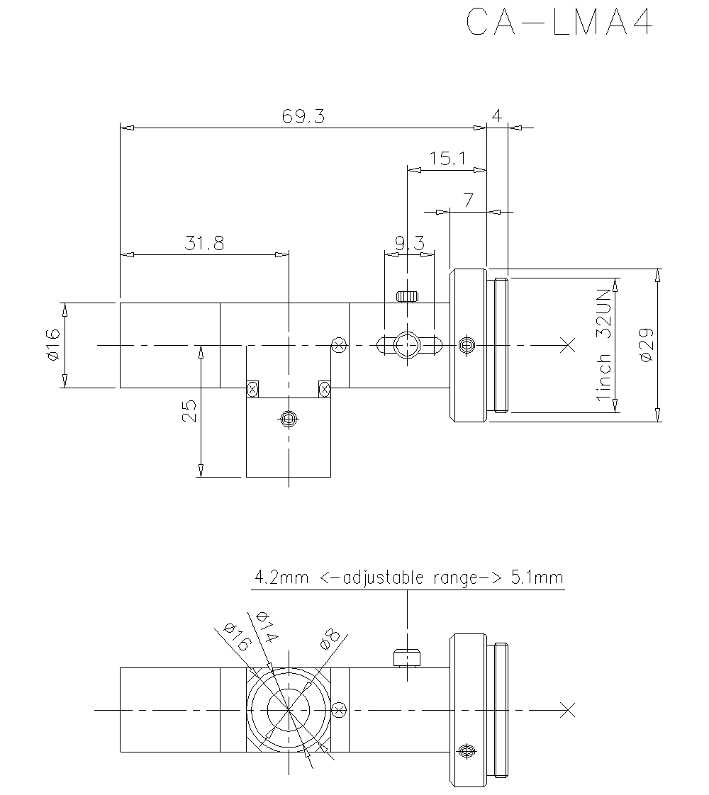 CA-LMA4 Dimension