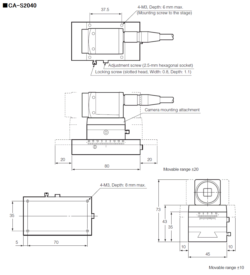 CA-S2040 Dimension