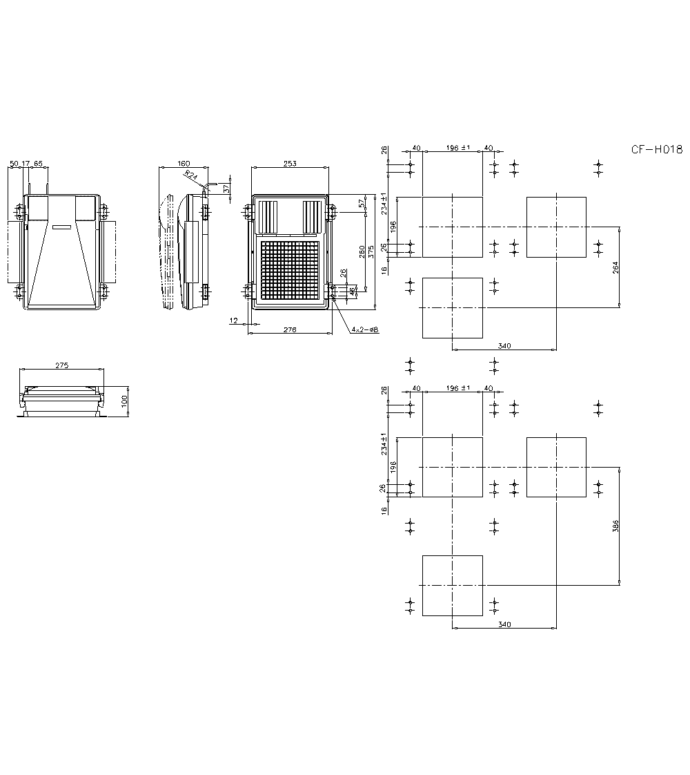 CF-H018 Dimension