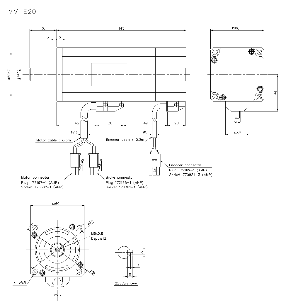 MV-B20 Dimension