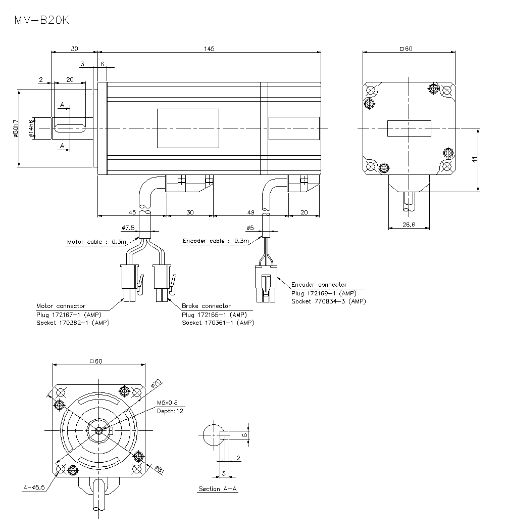 MV-B20K Dimension