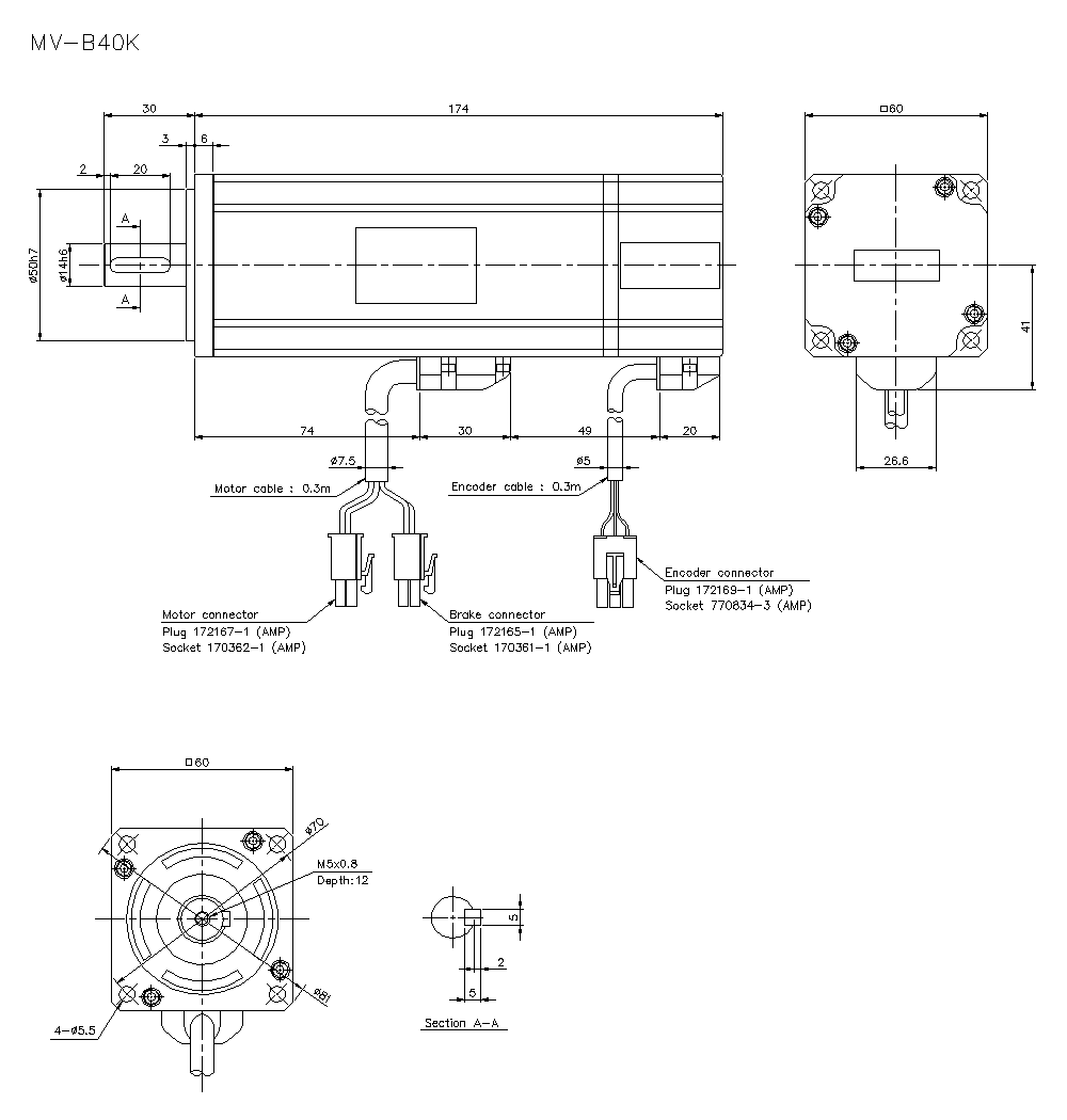 MV-B40K Dimension