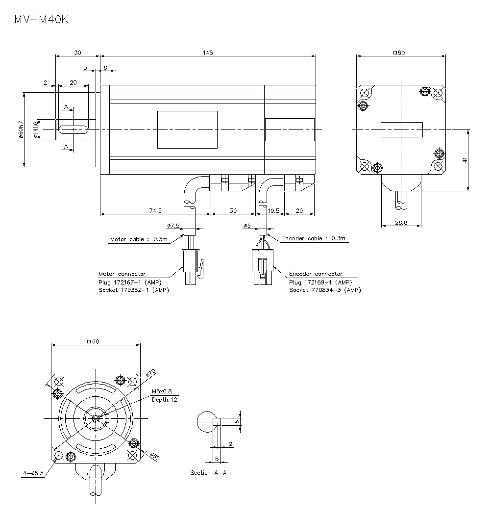 MV-M40K Dimension