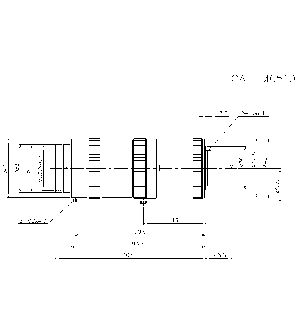 CA-LM0510 Dimension