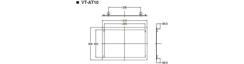 VT-AT10 Dimension